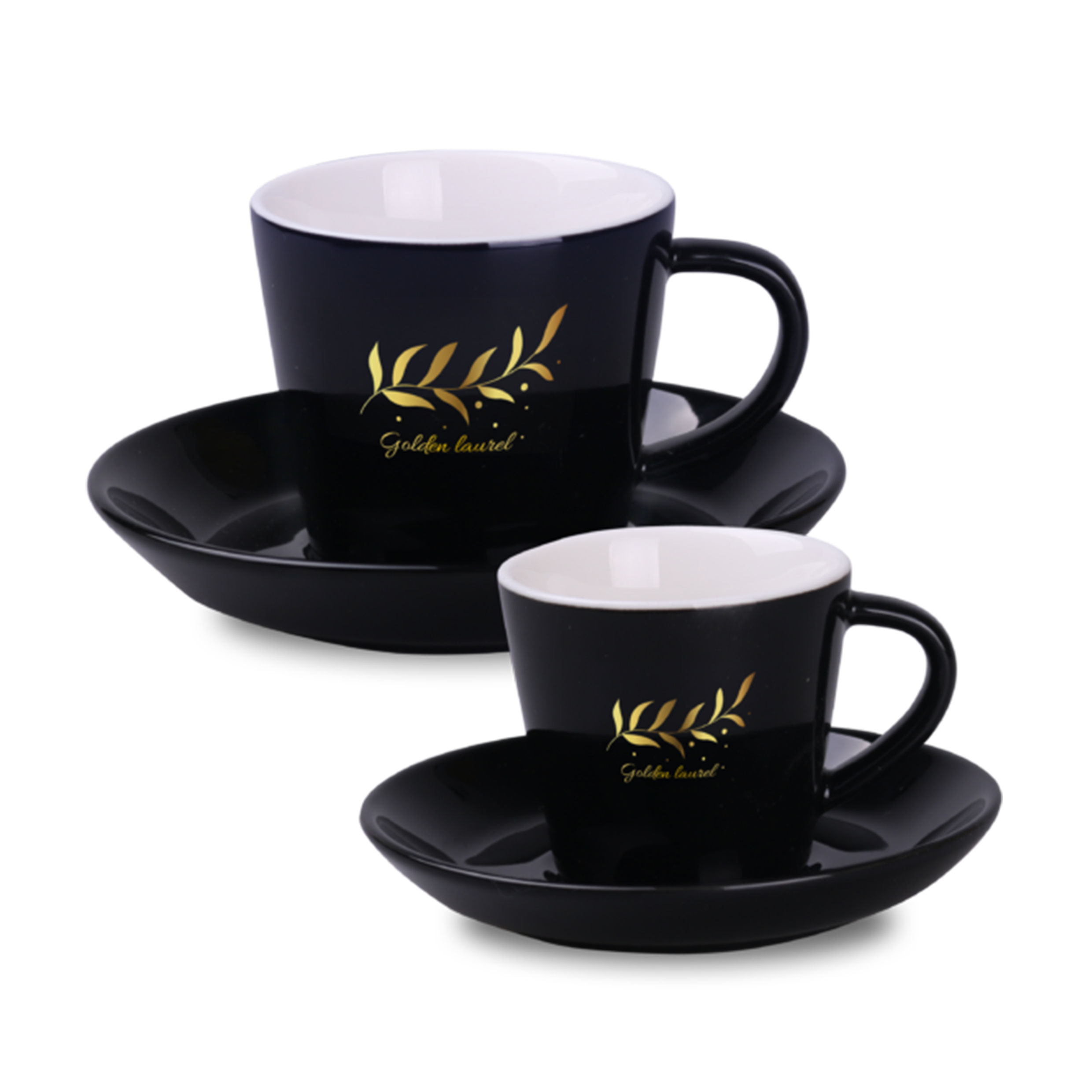 Schwarze Eleganz Tasse - Freyburg