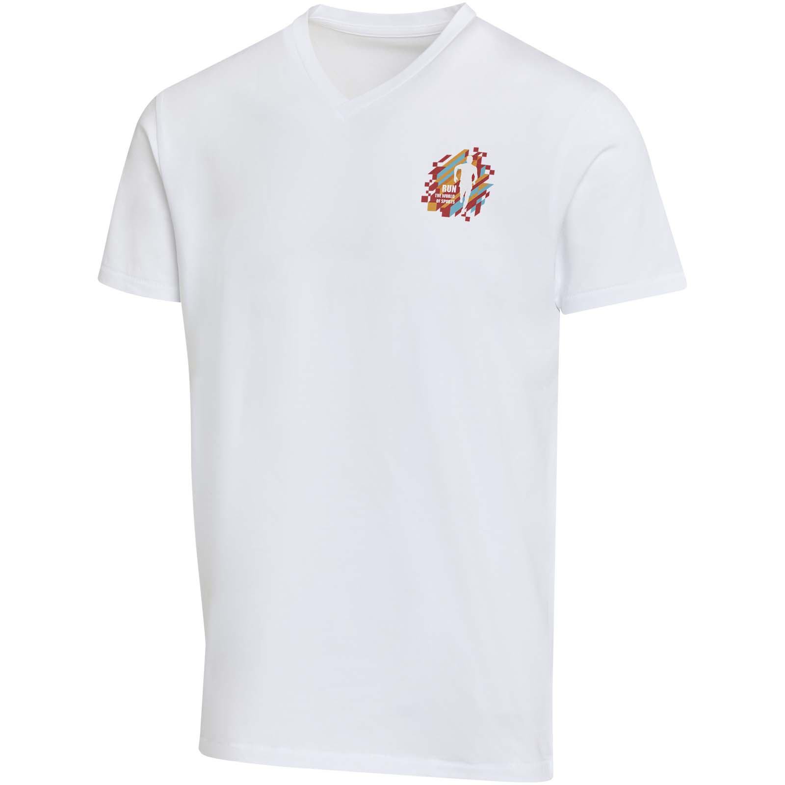 Nachhaltiges Komfort V-Neck T-Shirt - Isselburg bedrucken mit Logo