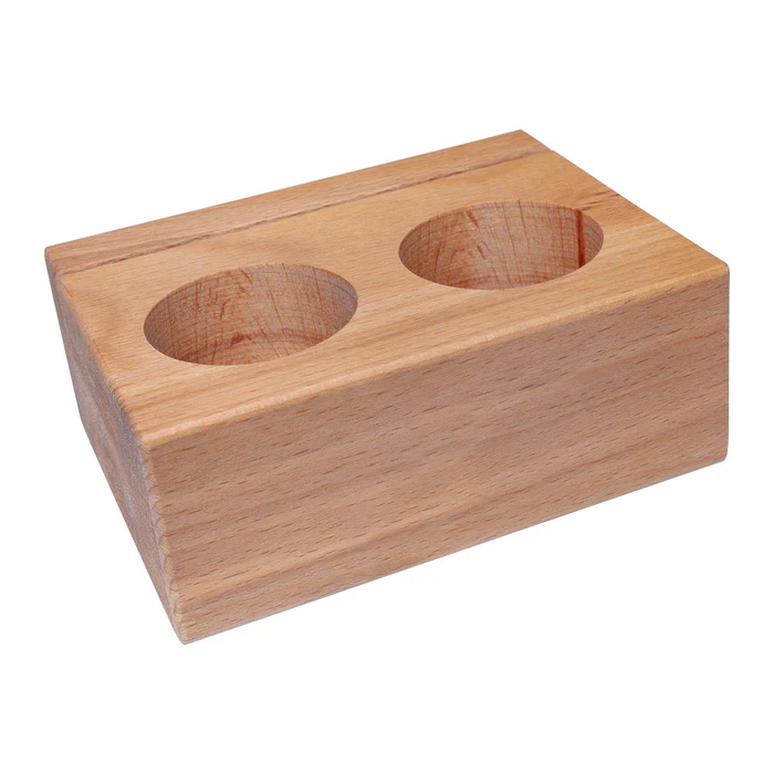 Eleganter Speisekartenhalter aus Buche - Coswig bedrukken met logo