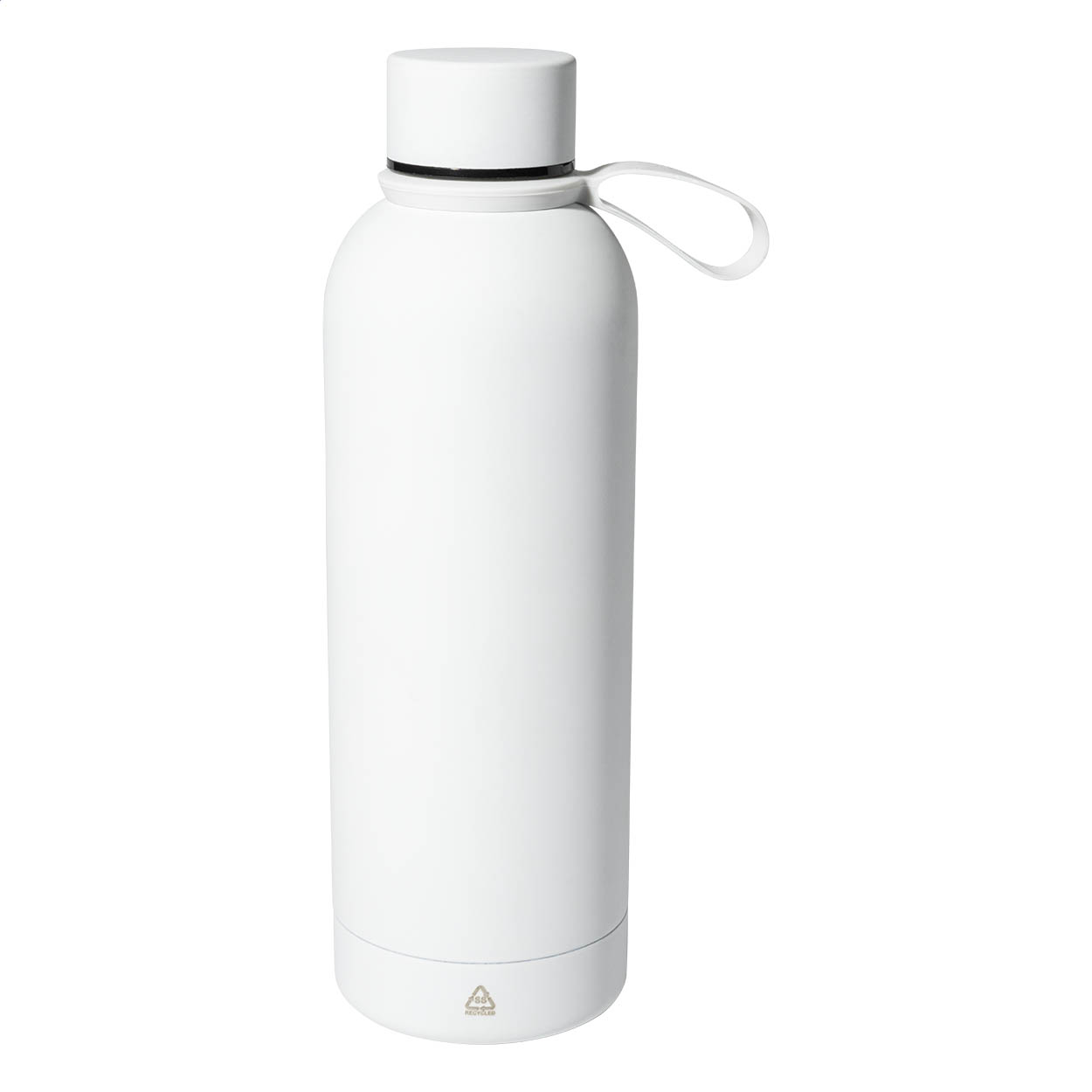 Khumbu Isolierflasche aus Recycling-Edelstahl, gummiert, mit Griff, 500 ml