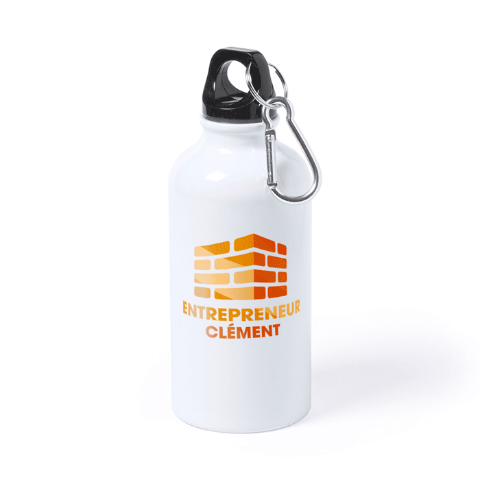 Bedruckte Trinkflasche aus Aluminium 400 ml - Jayden