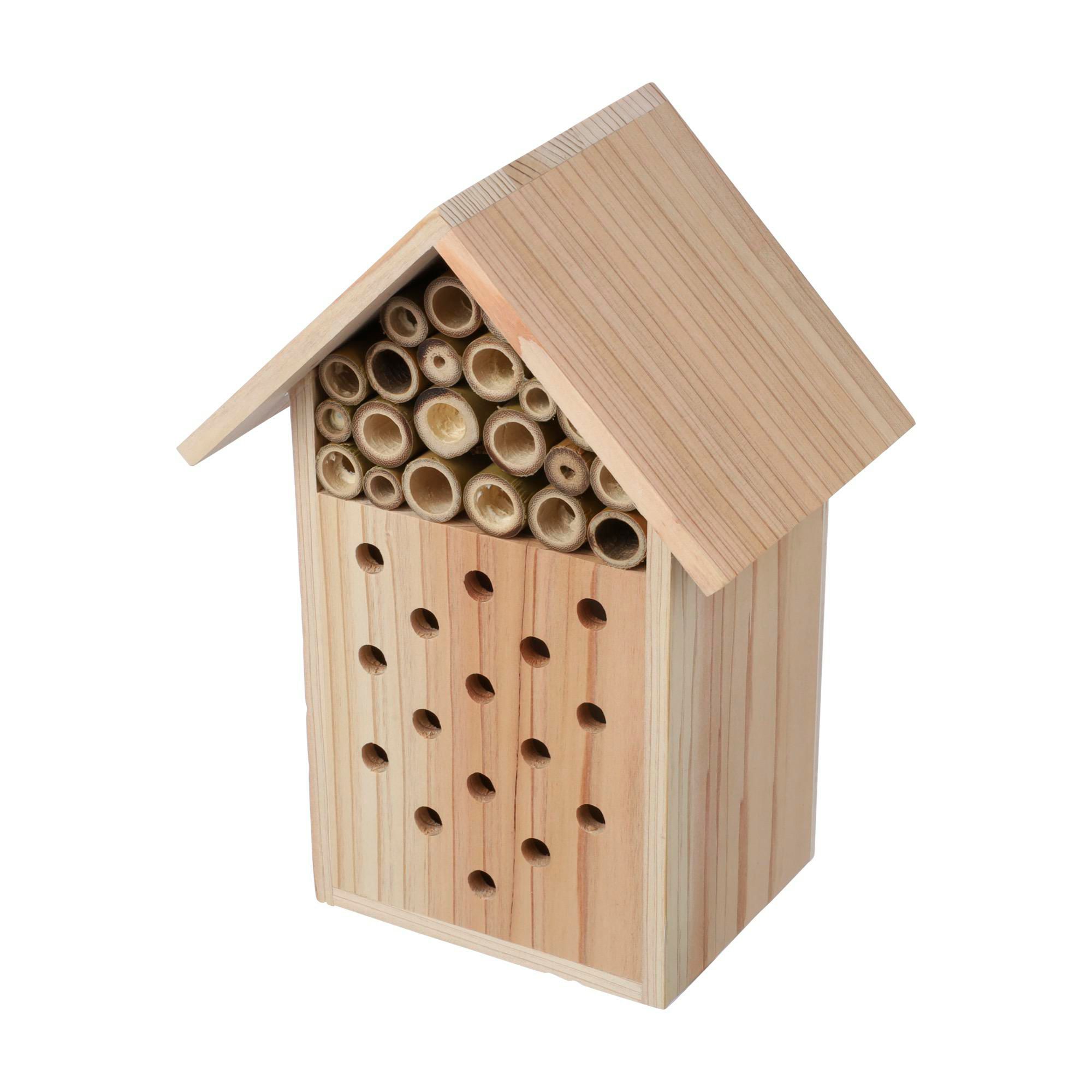 Bienenhaus aus recyceltem Holz - Usingen bedrucken mit Logo