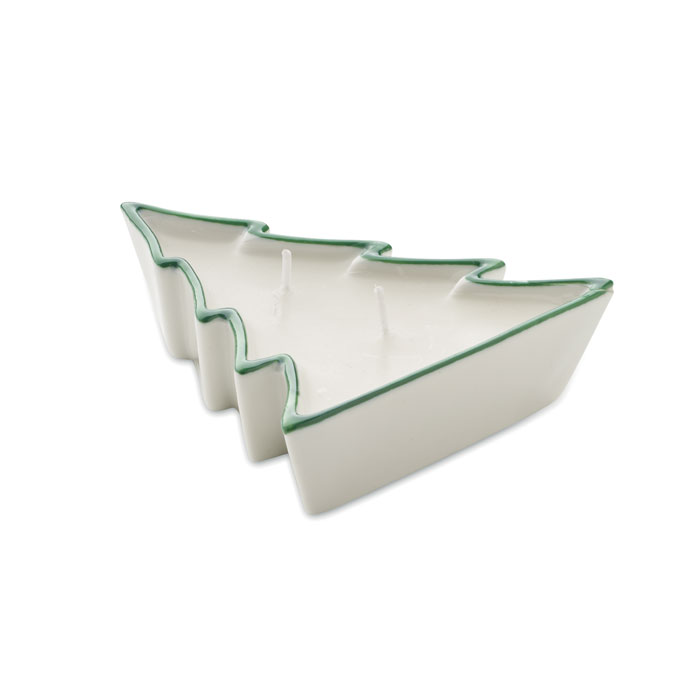 Weihnachtsbaum-Kerze aus Pflanzenwachs - Lieberose