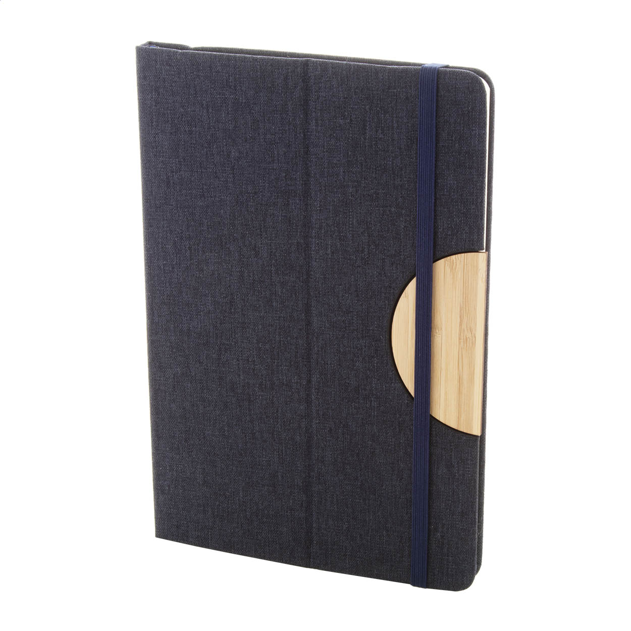 Bothom A5 Notizbuch aus RPET mit Bambus-Handyhalter und Logo bedrucken mit Logo
