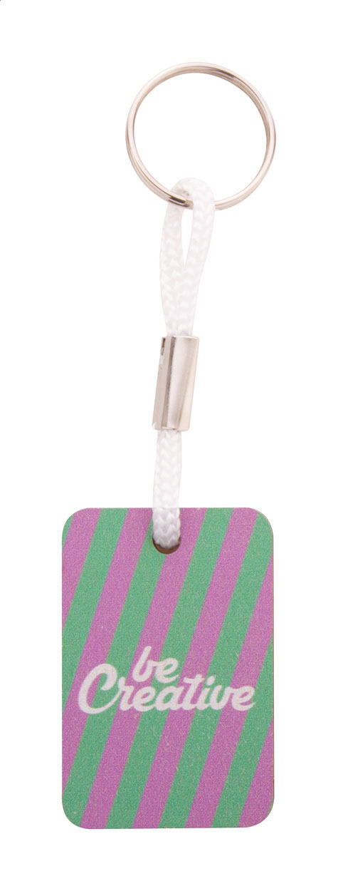 Bunter Birkenholz Schlüsselanhänger - Erbach