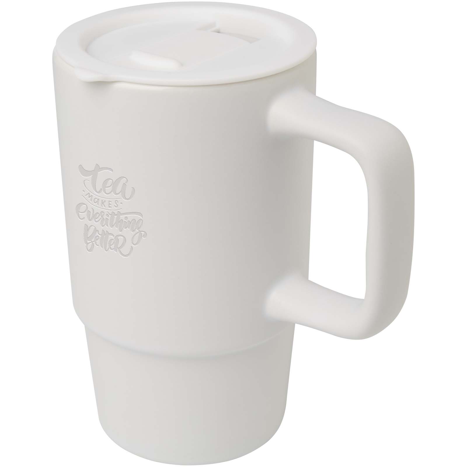 Keramikbecher Carter 450 ml mit Kunststoffdeckel - Knittlingen