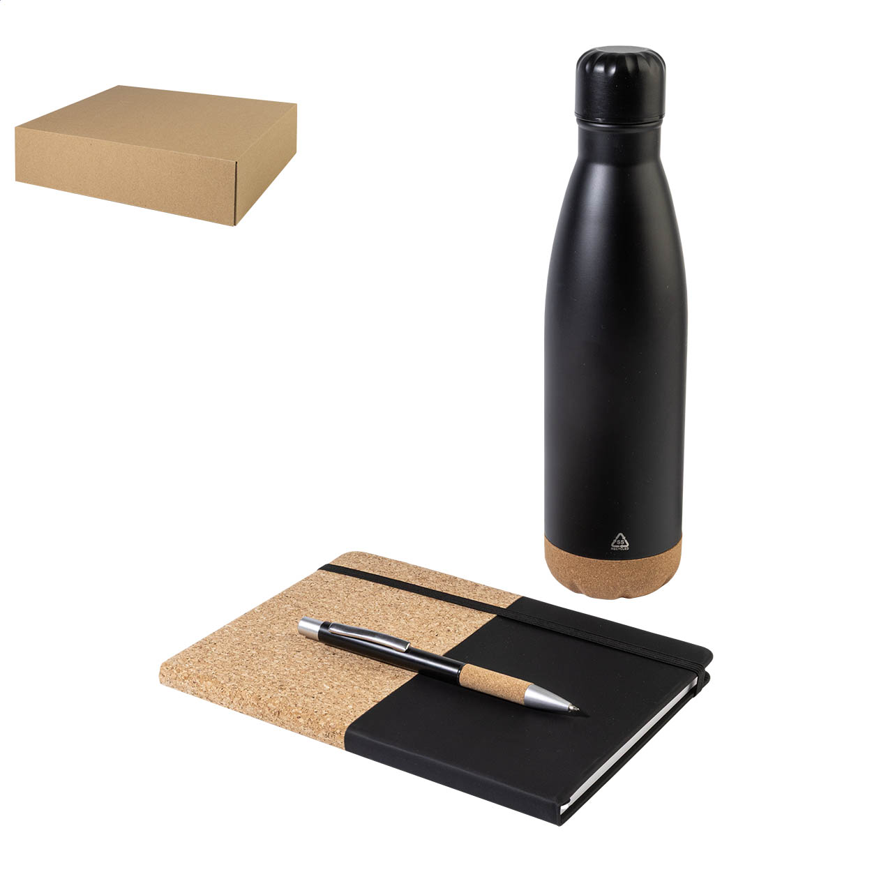 Subtus Geschenkset mit A5-Notizbuch, Isolierflasche 500 ml und Stift