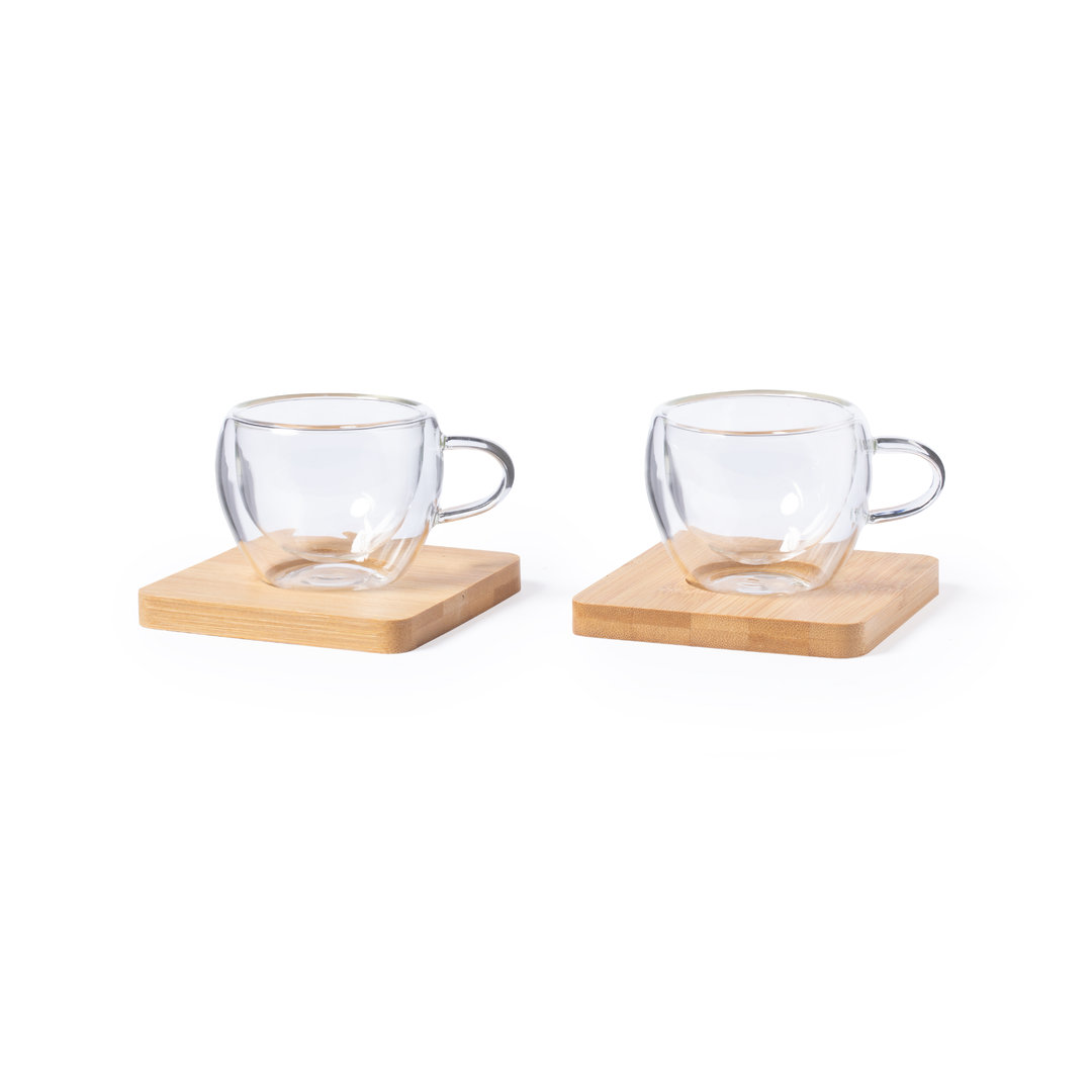 Borosilikatglas Doppelwand Tassen Set