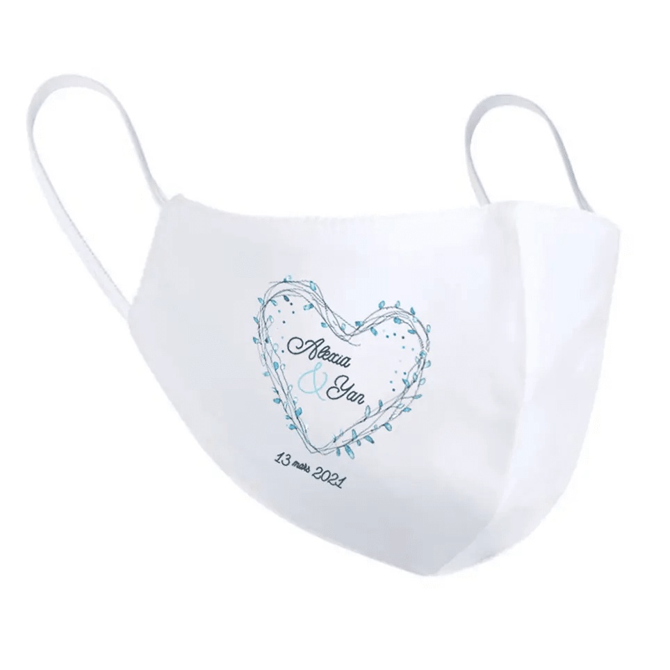 Masque personnalisé mariage