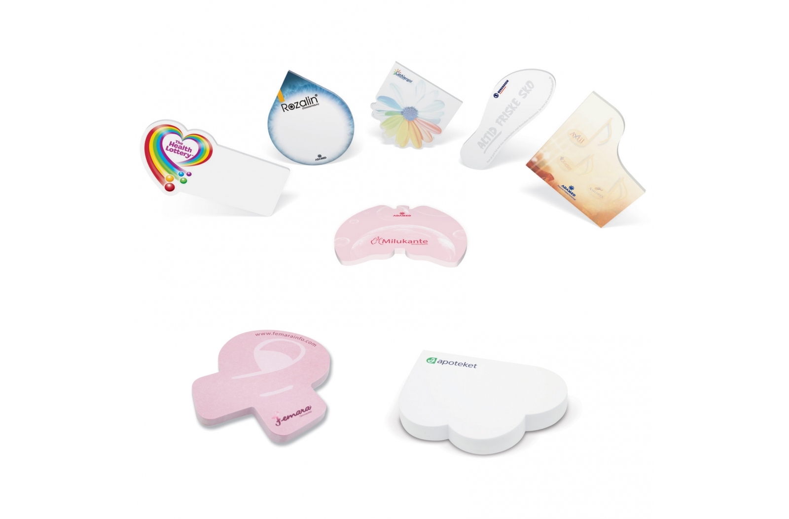 Individuell gestanzte Haftnotizen