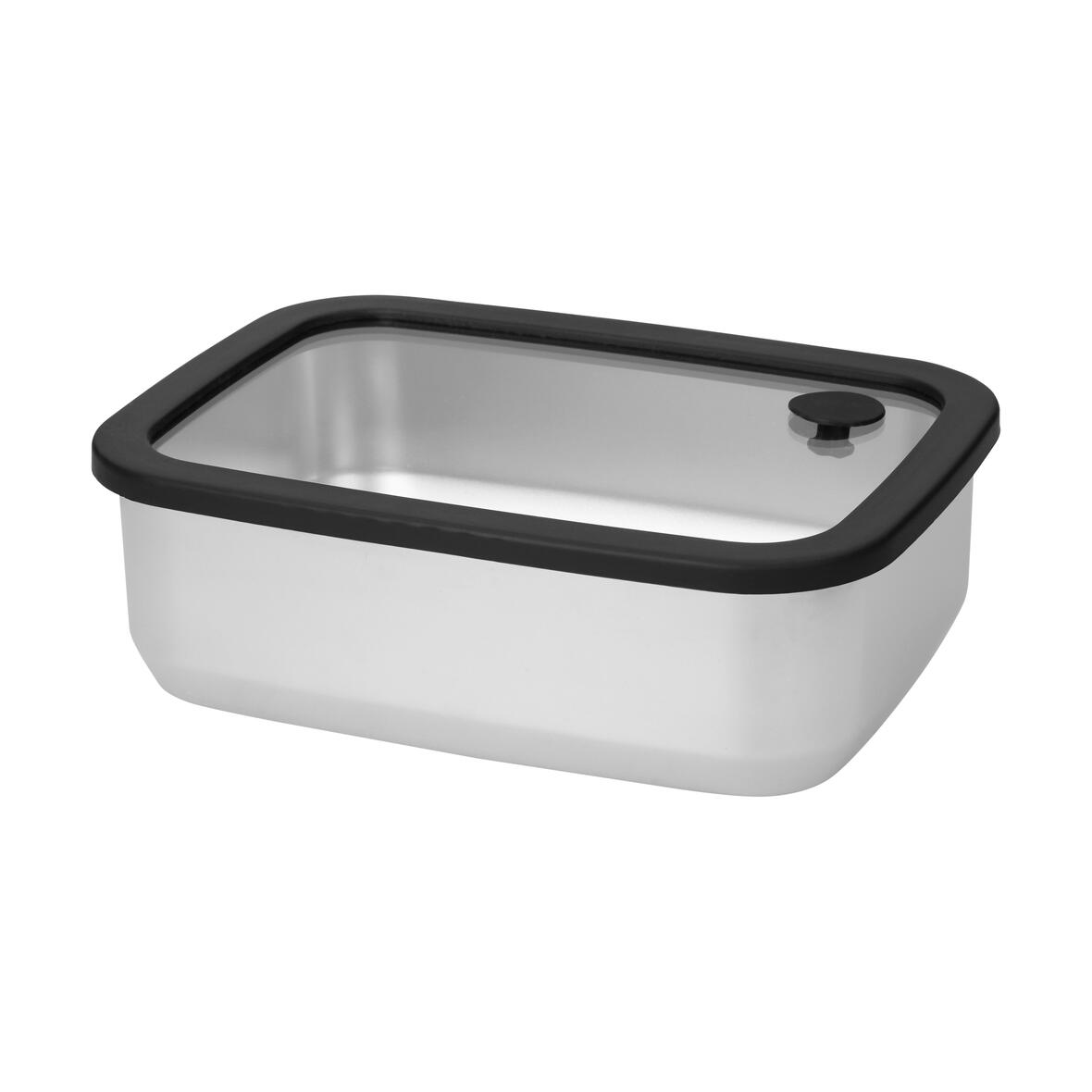 Edelstahl Lunchbox mit Glasdeckel EssKomfort 1100 ml - Weißenstadt