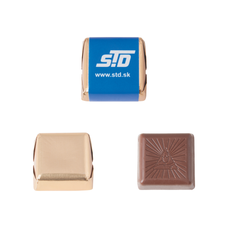 Goldfolienverpackte Schokoladenpraline - Neusalza-Spremberg