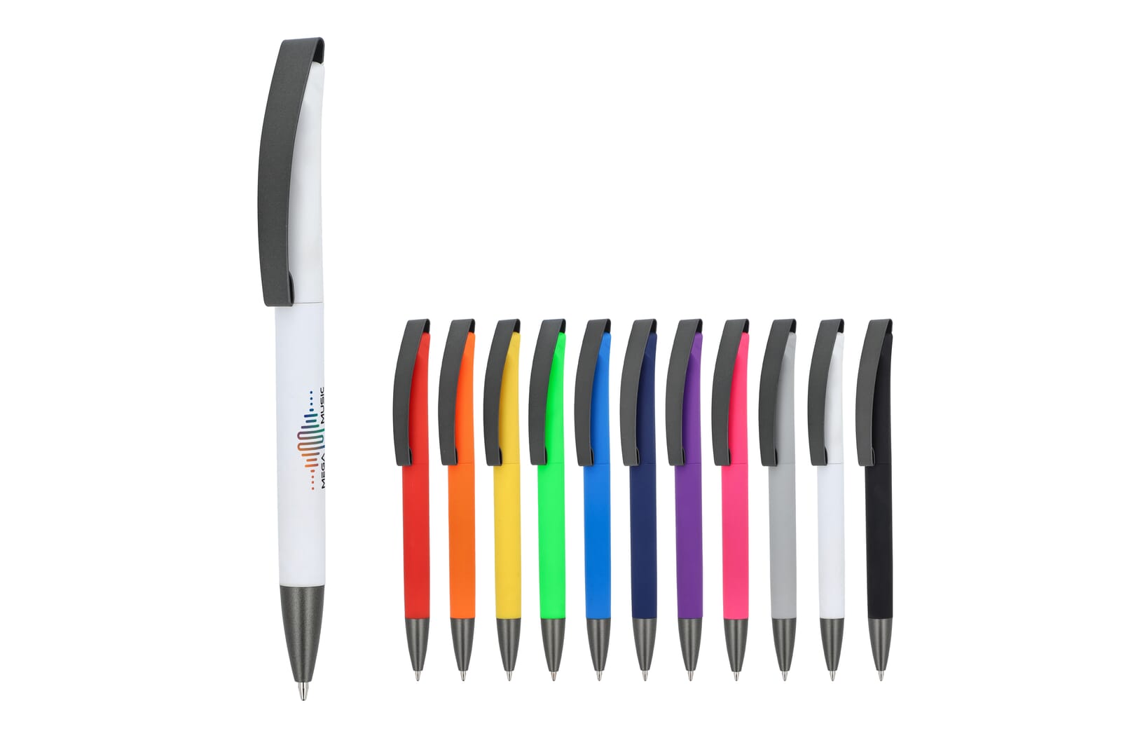 Kugelschreiber Vegas Softtouch mit Metallclip