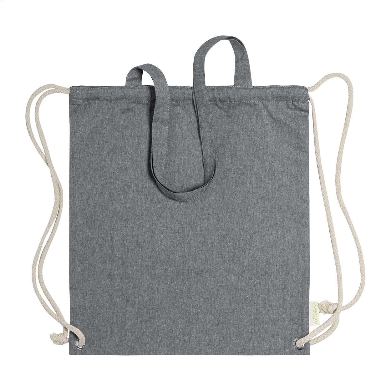 Holbery Turnbeutel aus recycelter Baumwolle mit Ihrem Logo bedrucken mit Logo