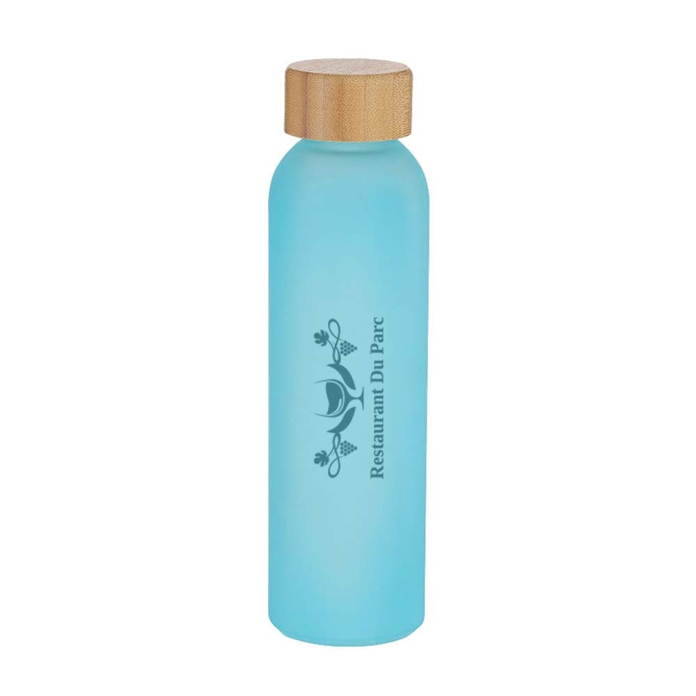 Frostglasflasche mit Bambusdeckel - Wittenburg