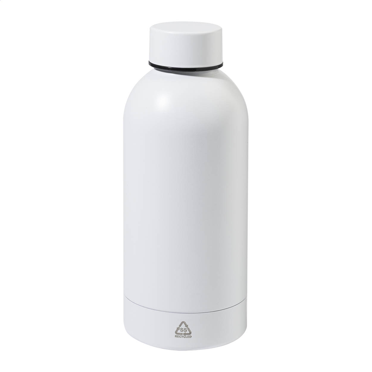 Pumono Trinkflasche aus recyceltem Edelstahl mit Logo, 500 ml