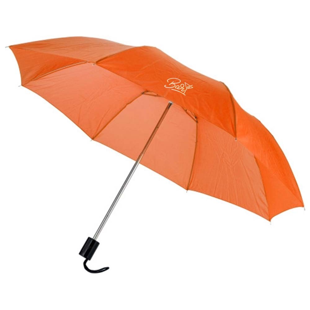 Faltbarer Polyester Regenschirm mit Nylonhülle - Greifswald, Hansestadt  bedrucken mit Logo