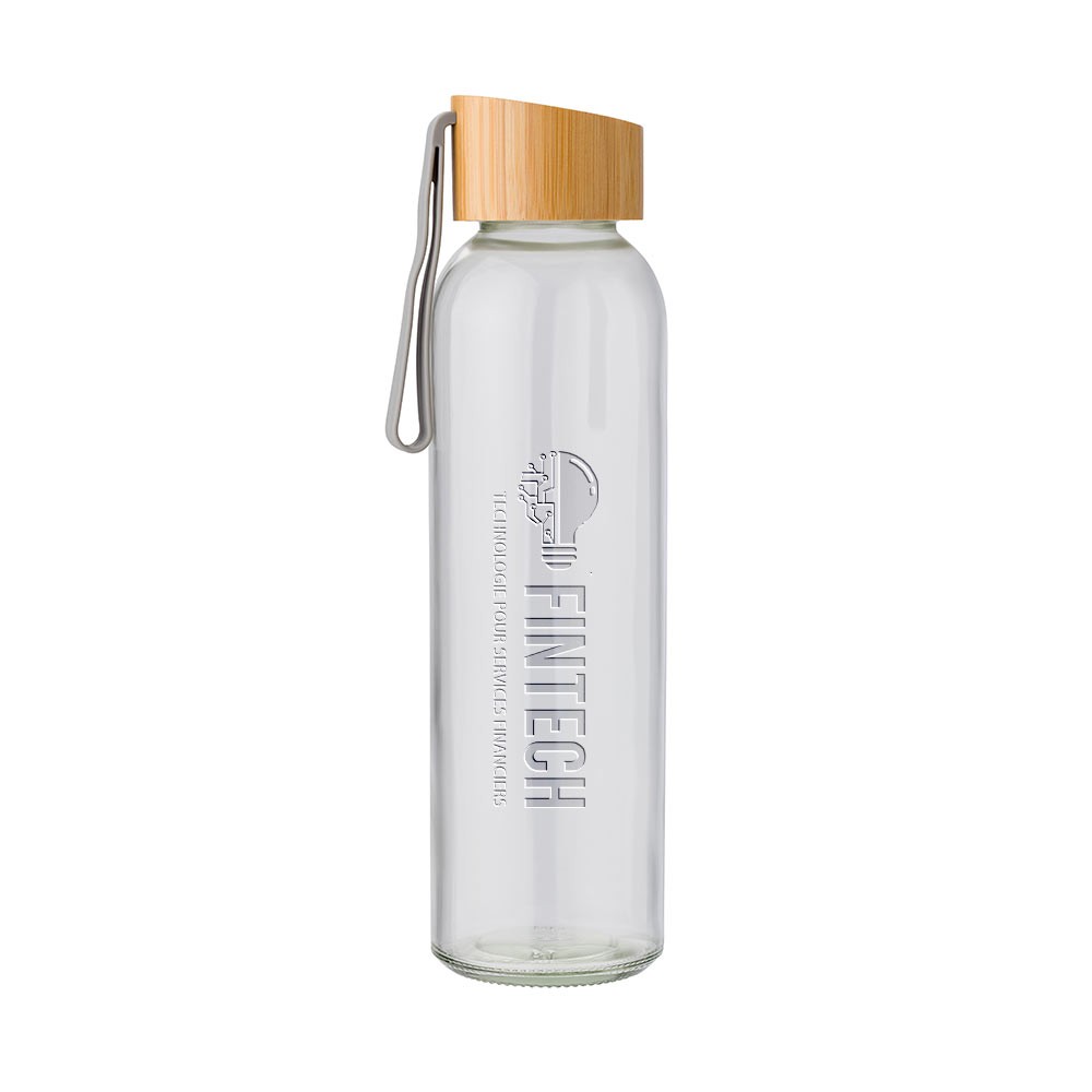 Trinkflasche aus Glas (600 ml)