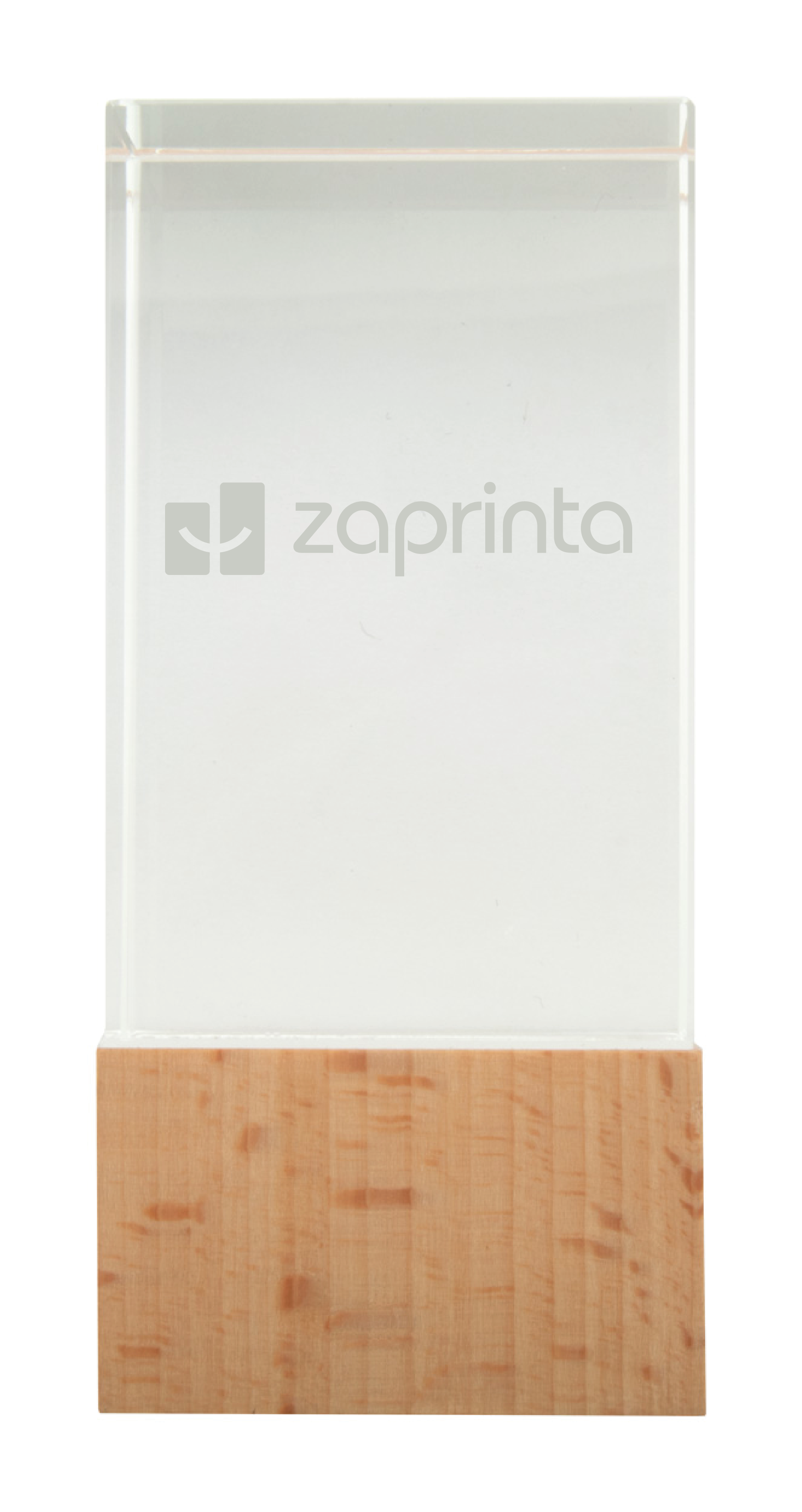 Glaspokal mit Buchenholzsockel - Gardelegen