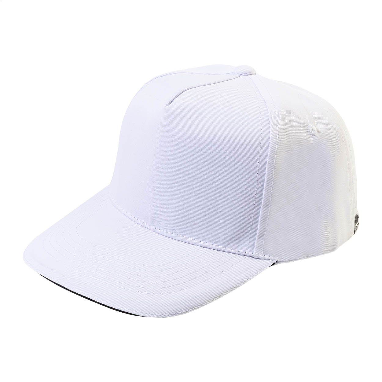 Aaron 5-Panel Baseball-Cap aus RPET-Polyester mit Klettverschluss und Logo