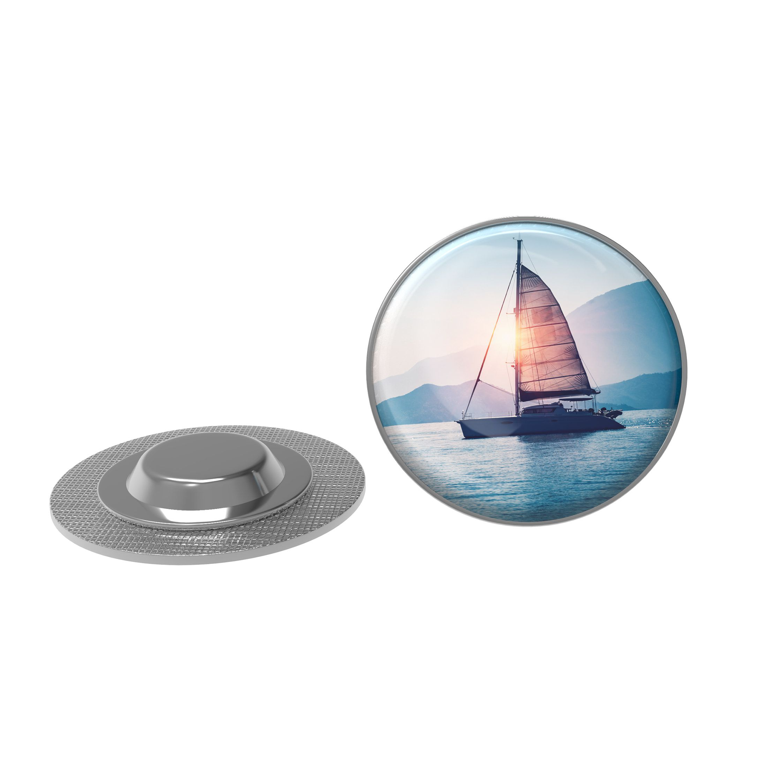 Runder Magnet-Dom - Greven bedruckt als Werbeartikel Runder Magnet-Dom - Greven bedrucken mit Logo