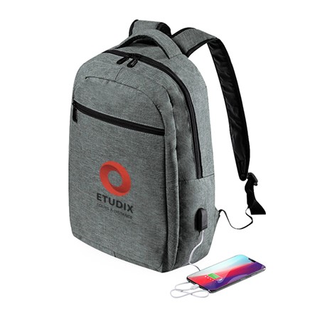 Personalisierter Rucksack mit USB-Anschluss - Worcester