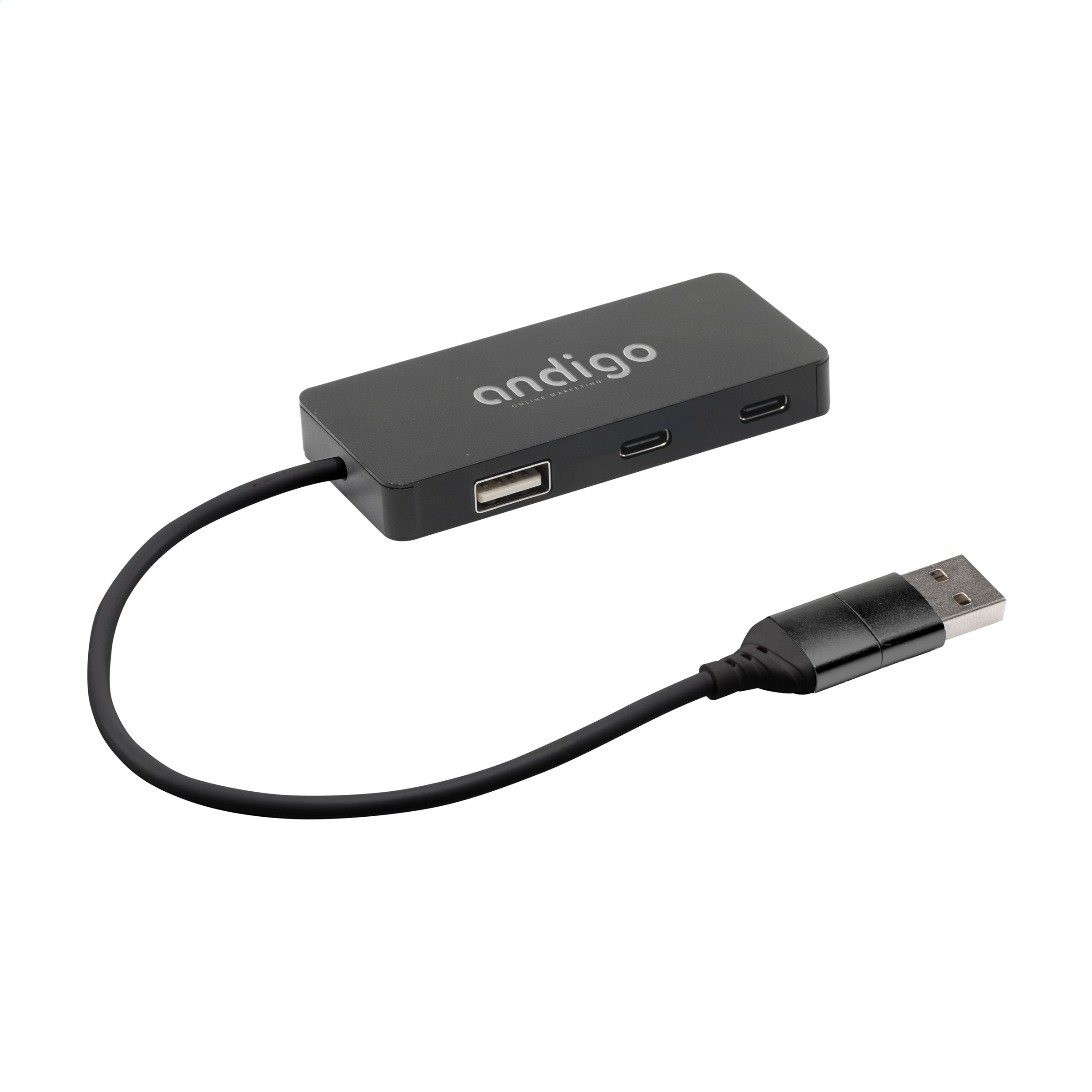 Nachhaltiger Alu USB Hub - Gützkow