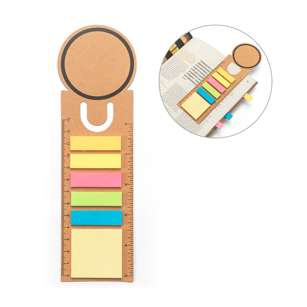 SAWYER. 3-in-1 Bürosatz, hergestellt aus 100% recyceltem Papier, mit einer runden Oberseite und schwarzem Druck ringsum