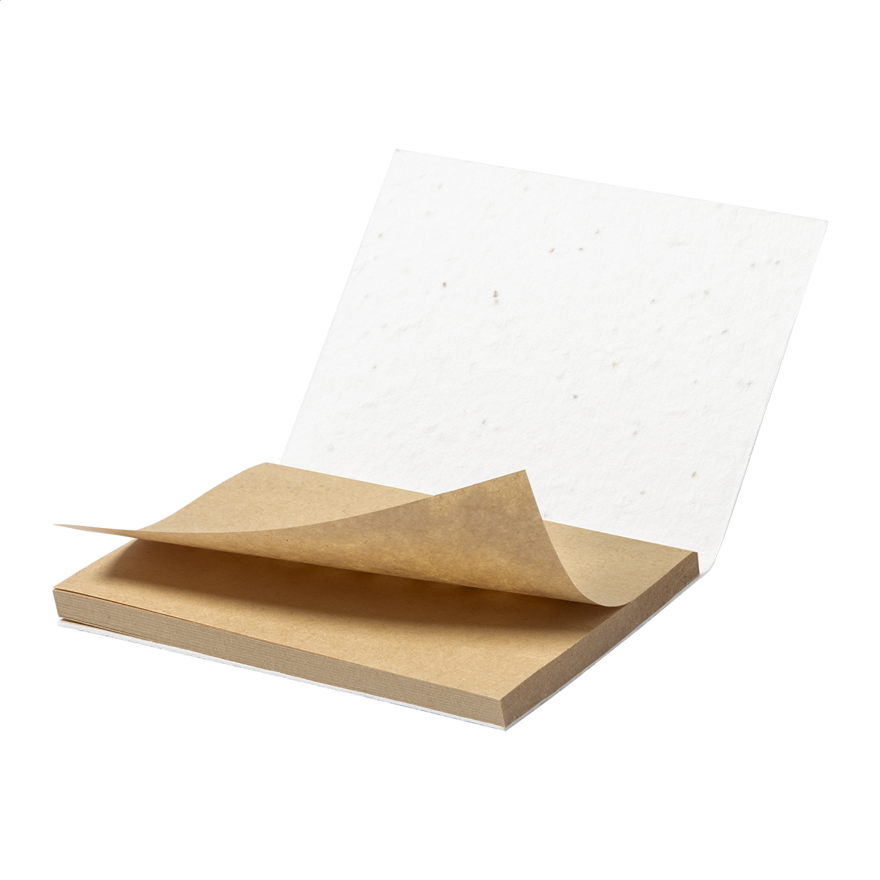 Semeno Stick Haftnotizblock aus Recycling-Kraft mit Saatpapier-Cover