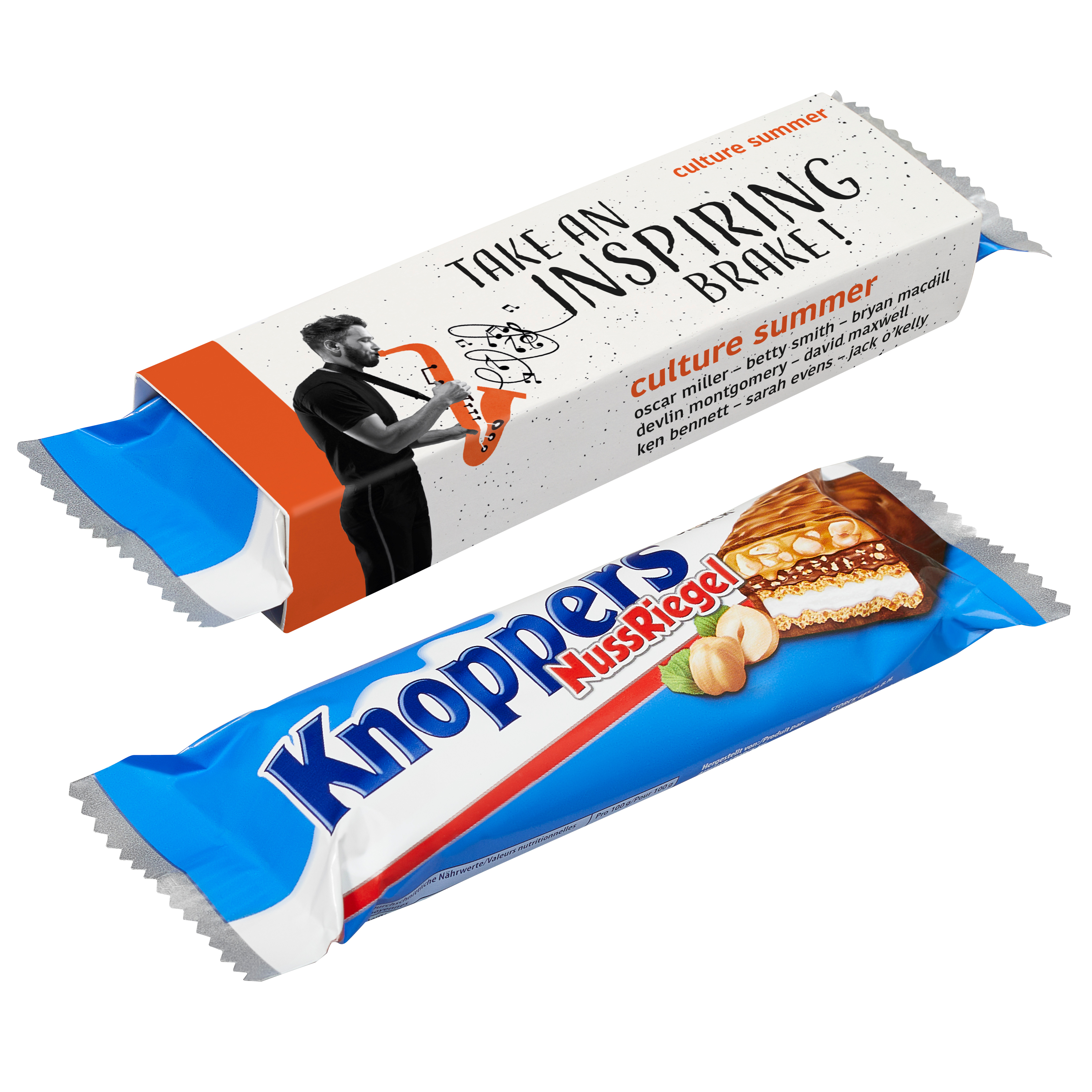 Nougat-Nuss-Schokoladenwaffel - Uffenheim bedrucken mit Logo