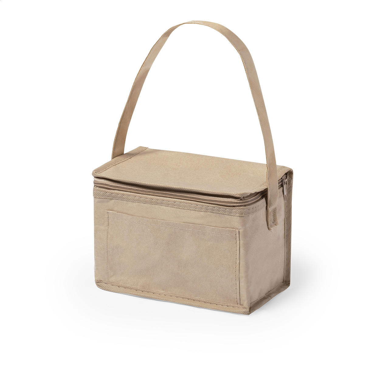 Davis Kühltasche aus laminiertem Recyclingpapier für 6 Dosen, Logo