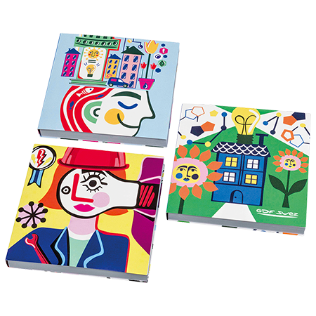 Abgedeckte Haftnotizen 70x75mm, 25 Blatt - Perleberg