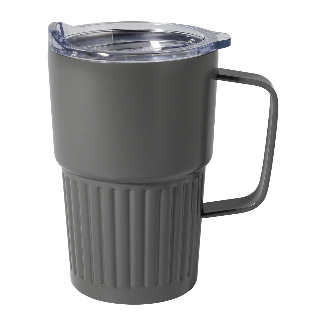 Streaky Grab Thermobecher aus recyceltem Edelstahl, 470 ml, mit Logo