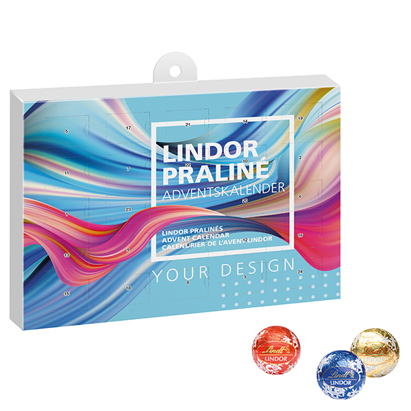 Lindt Adventskalender Praliné - Geithain bedrucken mit Logo