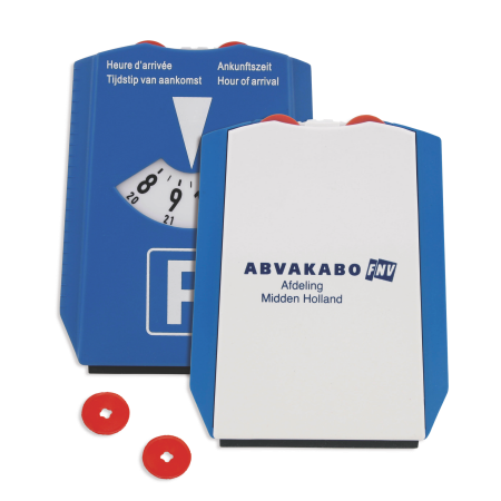 Parkscheibe Eiskratzer mit Einkaufswagenmünzen - Hermeskeil