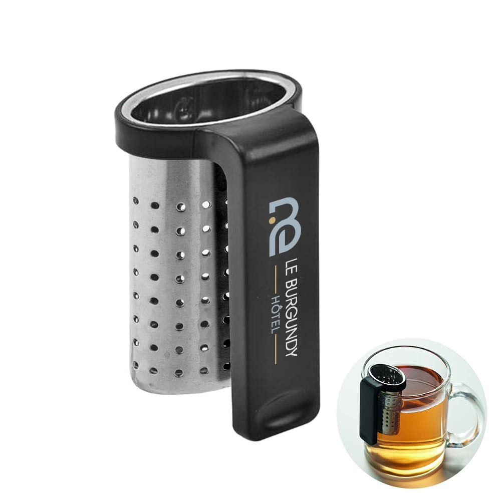 Teesieb mit Haken - Thum bedrucken mit Logo