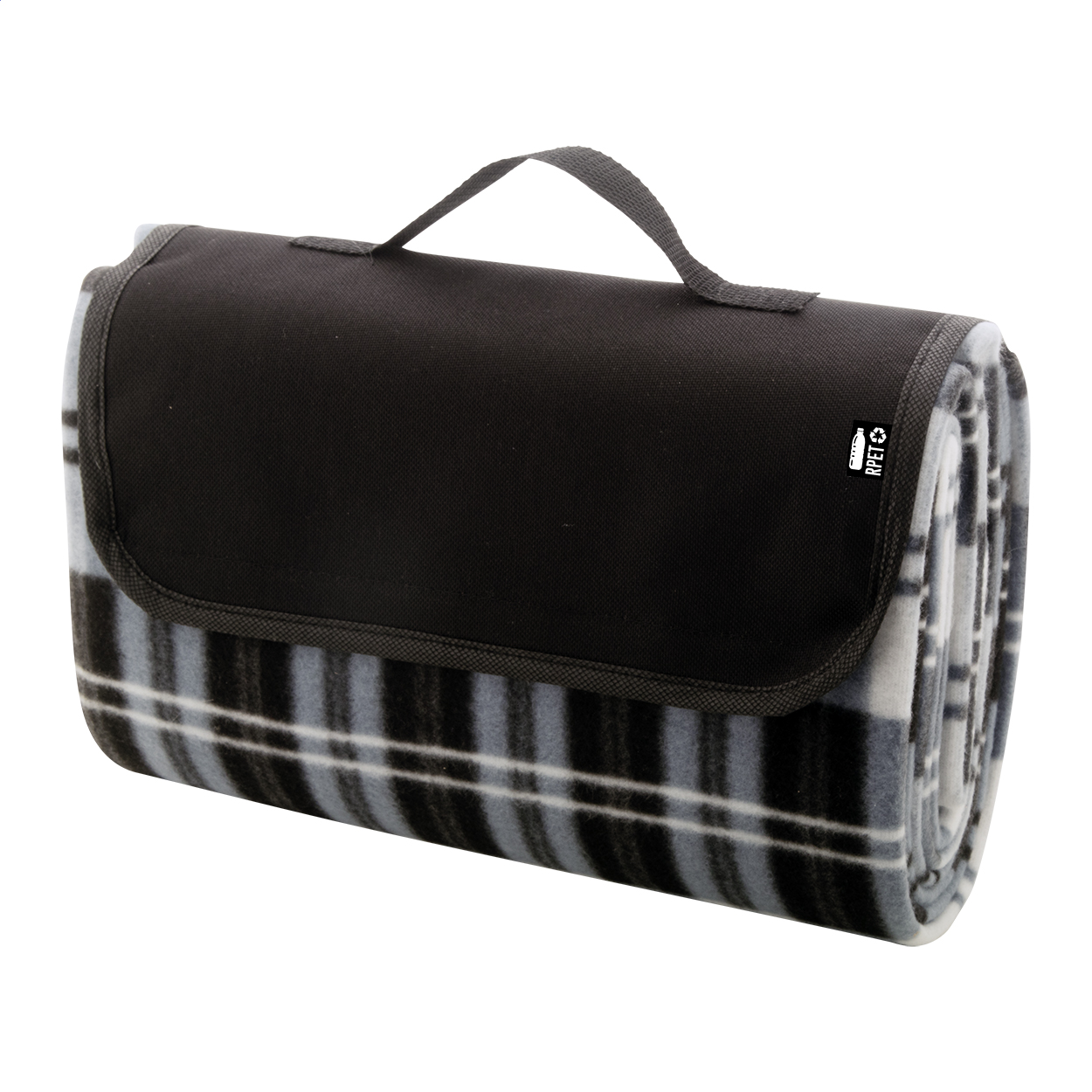 Angama Picknickdecke aus RPET-Fleece 160 g/m² mit Logo