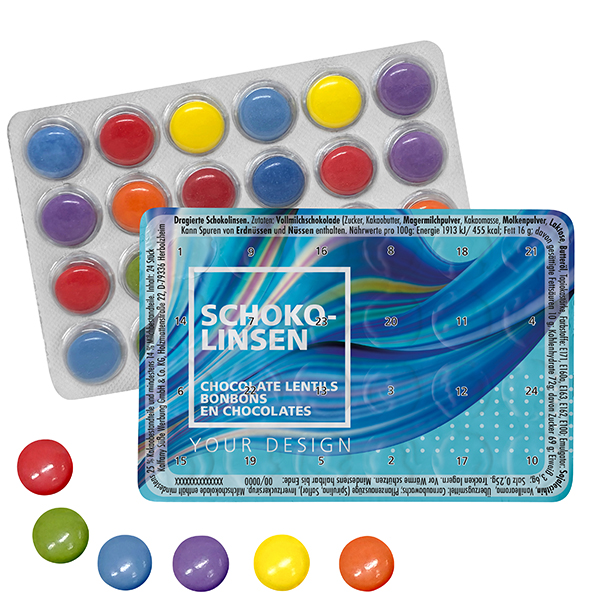 Kleinster Adventskalender der Welt mit Schokolinsen - Kroppenstedt