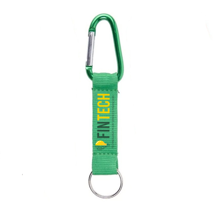 Carabiner with polyster strap