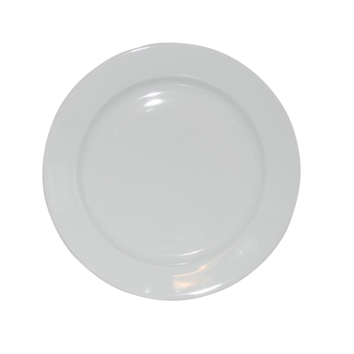 Weitkantenplatte Weiß 17 cm - Ronnenberg bedrukken met logo