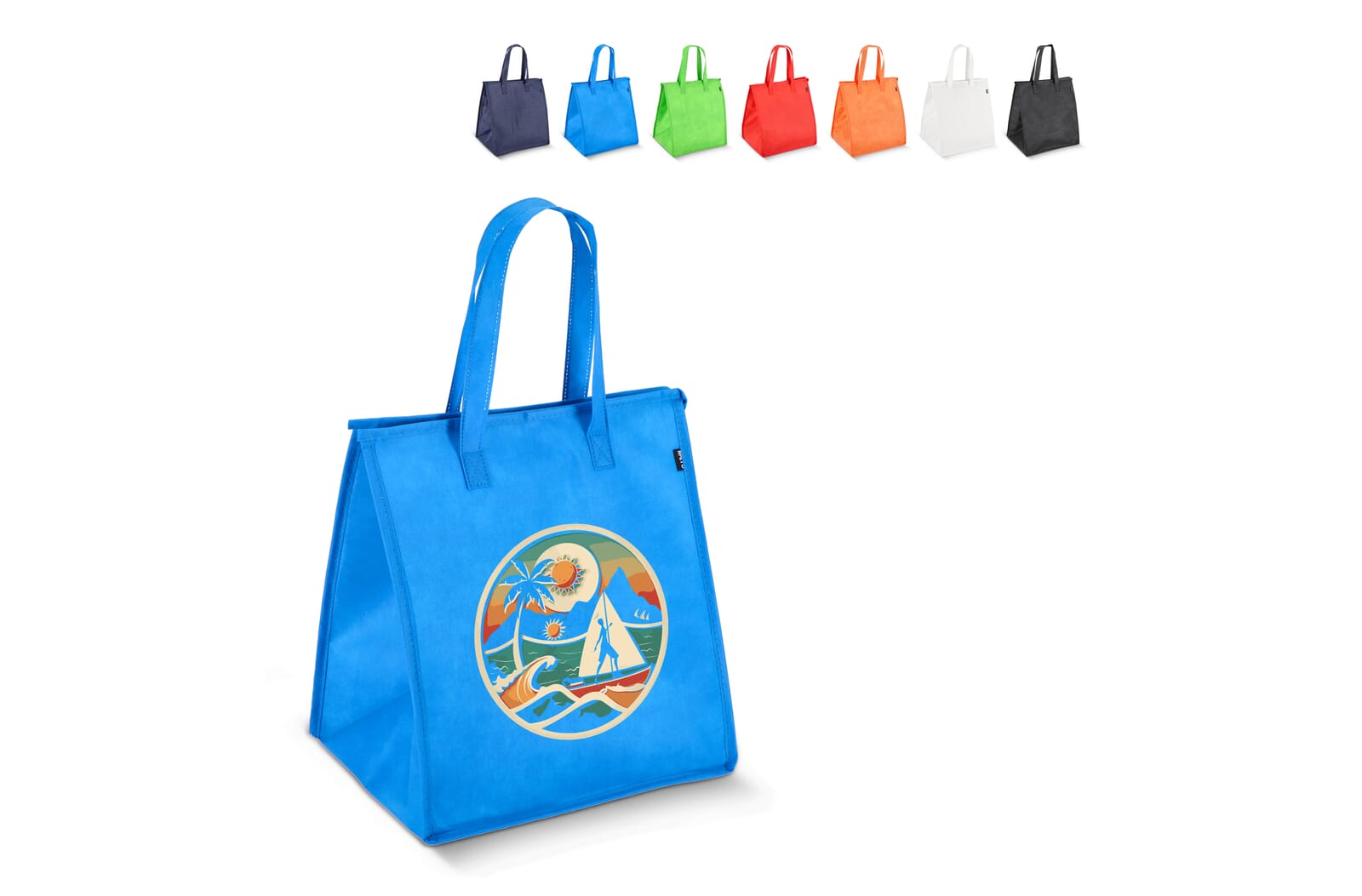 R-PET Kühltasche, Vliesstoff, 33 x 25,5 x 37 cm, 75 g/m²