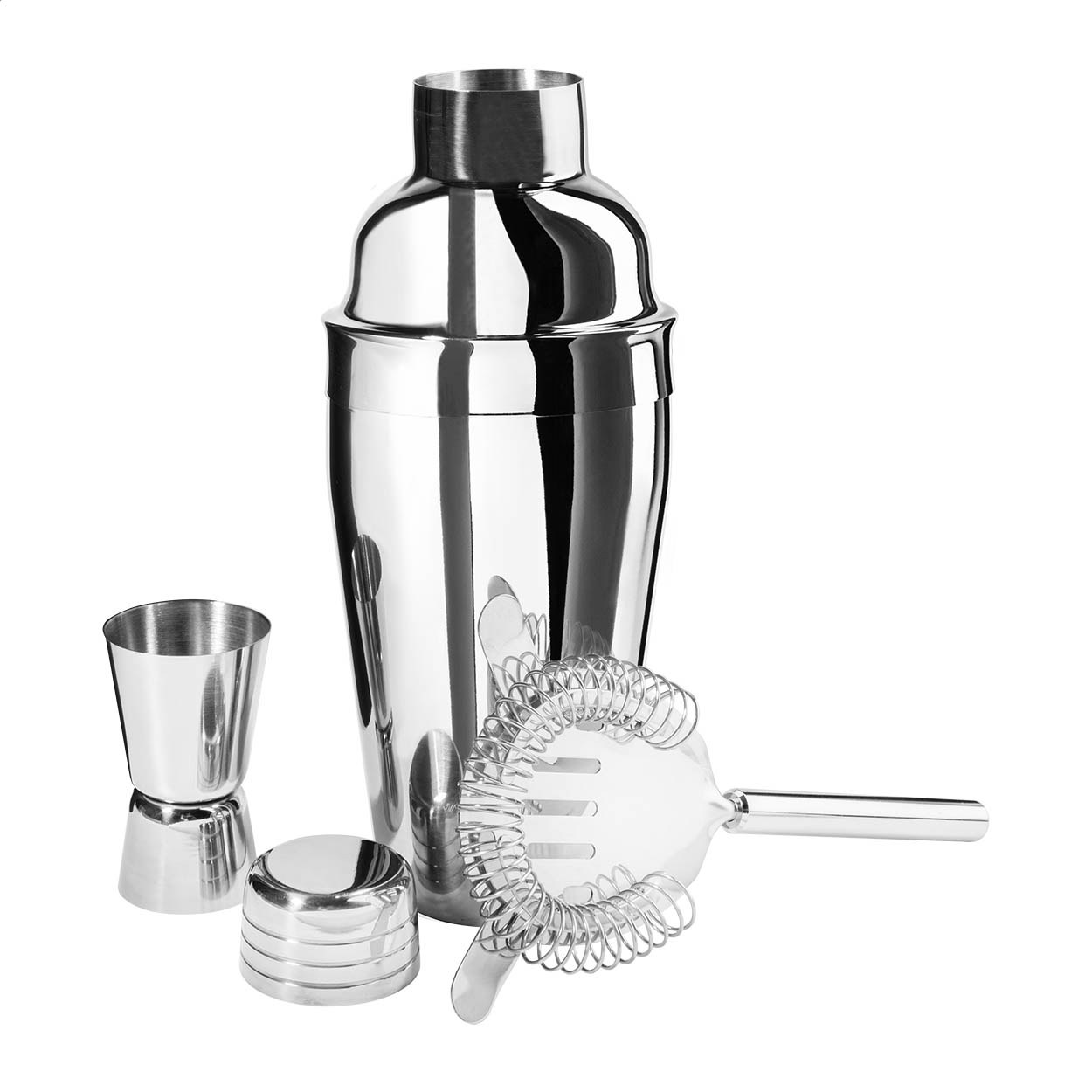 Coleman Cocktailset aus Edelstahl mit 550-ml-Shaker und Ihrem Logo bedrucken mit Logo