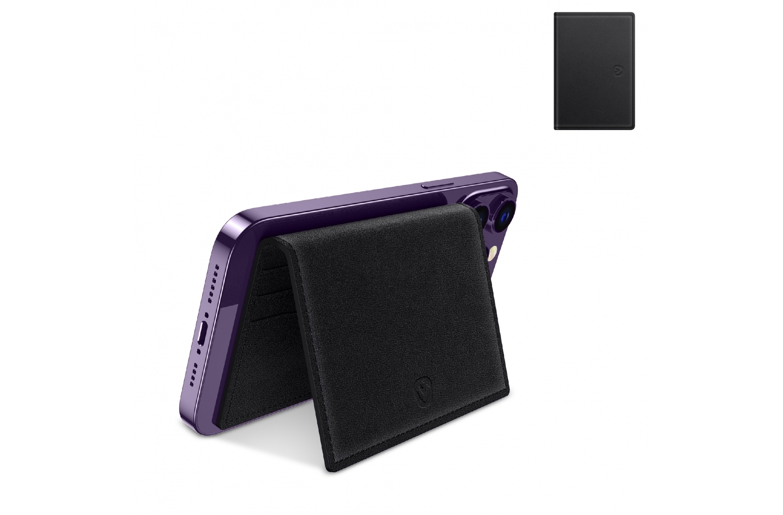 587303 Valenta Kartenhalter Magsafe Leder - Waldmohr