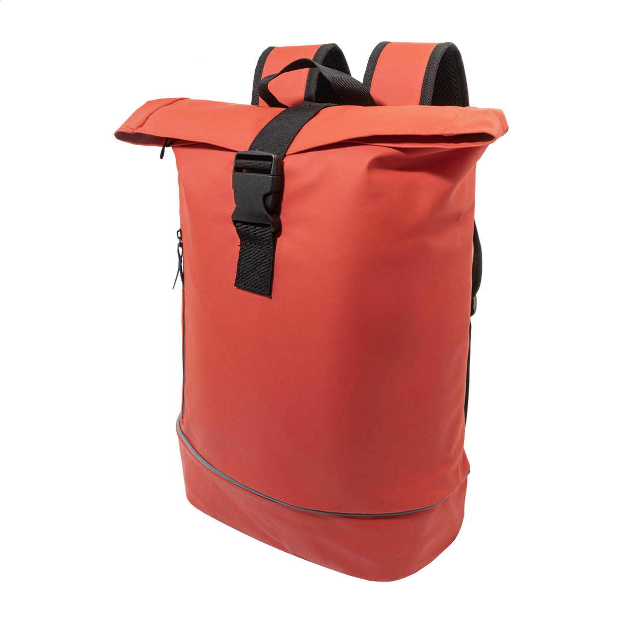 Cubitt wasserdichter Rolltop-Rucksack aus recyceltem PU-Leder, Logo