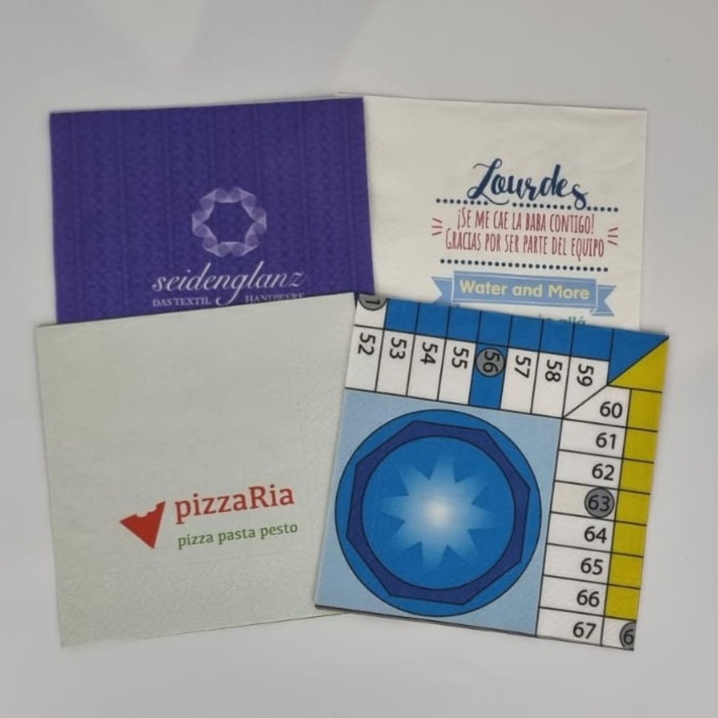 Maßgeschneiderte Servietten - Schotten bedrucken mit Logo