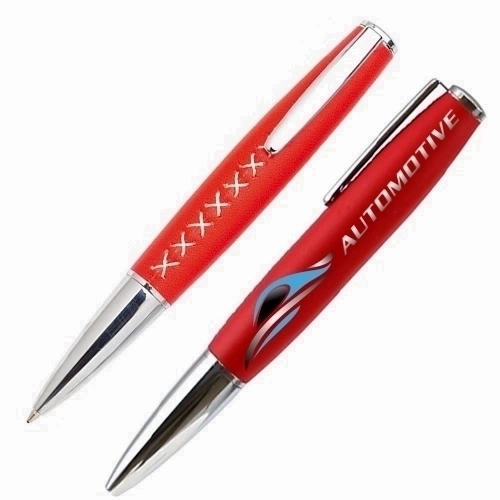 Kugelschreiber bedrucken Metall und Kunstleder - Nanako